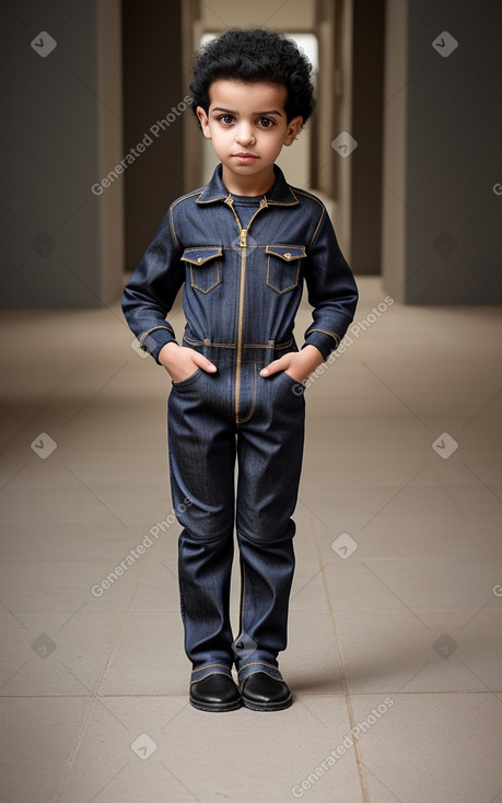 Egyptian infant boy with  black hair