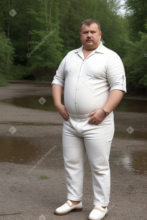 Belarusian middle-aged male with  brown hair