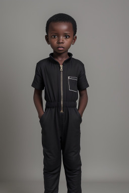 Tanzanian child boy with  black hair