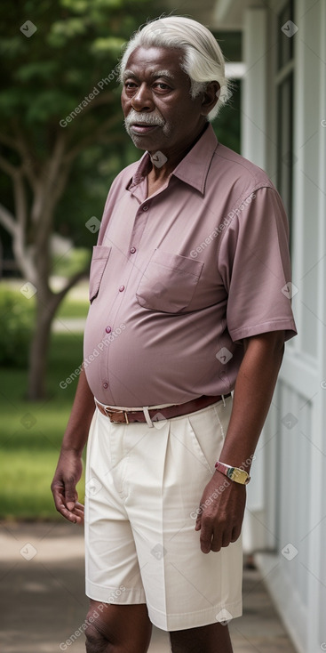 Elderly male with  white hair