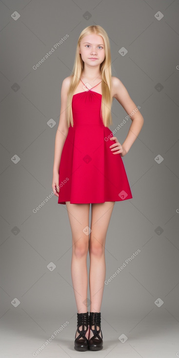 Latvian teenager girl with  blonde hair