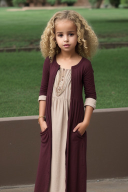 Moroccan child female with  blonde hair