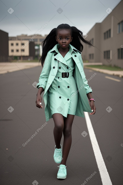 Ghanaian child girl with  black hair