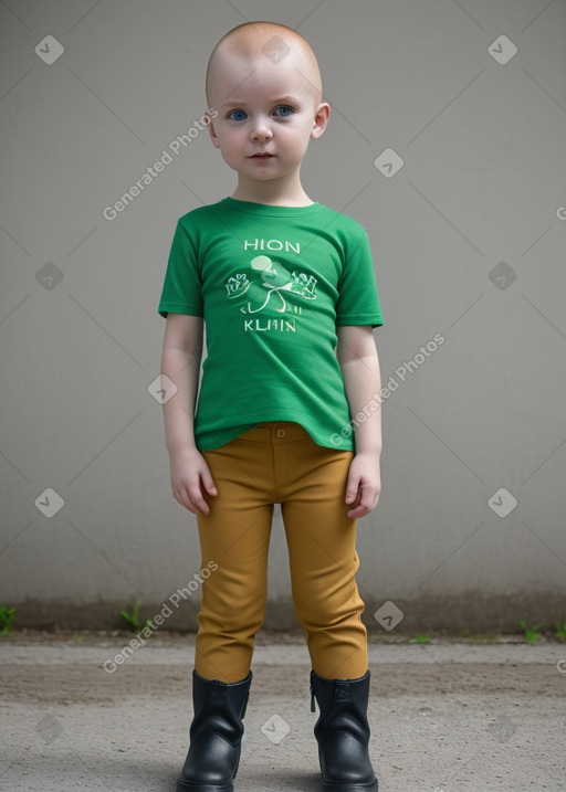 Estonian infant girl with  ginger hair