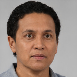 Neutral white adult male with short  brown hair and brown eyes