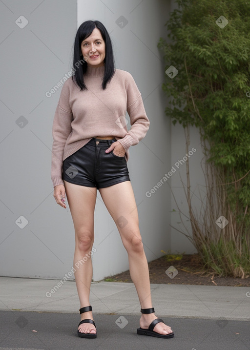 New zealand 45 years female with  black hair