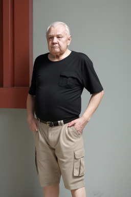 Russian elderly male with  black hair