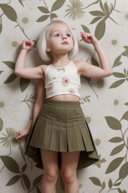 Australian infant girl with  white hair