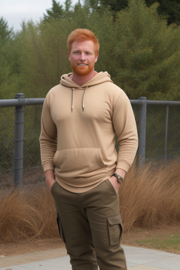 Adult male with  ginger hair