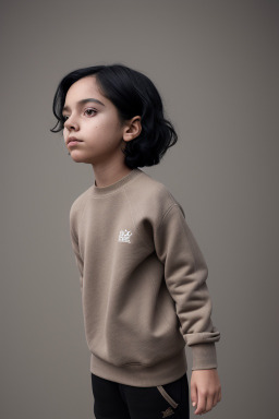 Child non-binary with  black hair