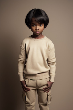 African child boy with  black hair