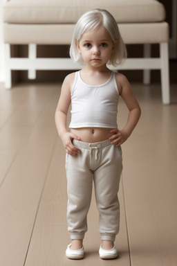 Greek infant girl with  white hair