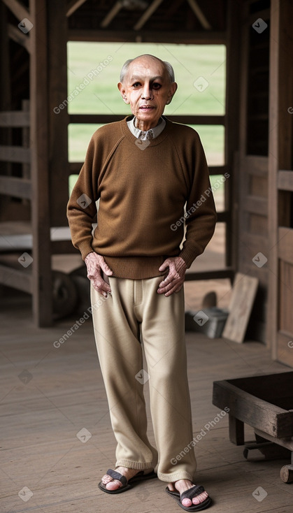 Vietnamese elderly male with  ginger hair