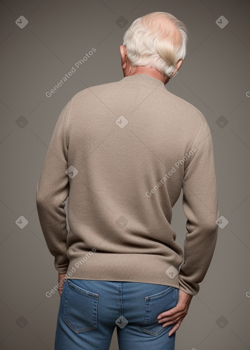 Dutch elderly male with  blonde hair