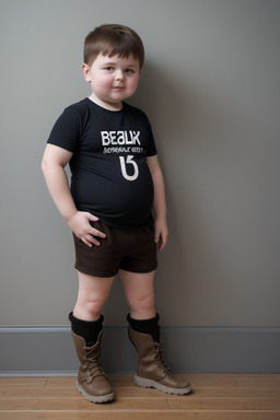 Belarusian child boy with  brown hair