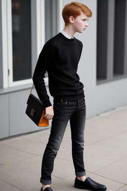 Teenager boy with  ginger hair