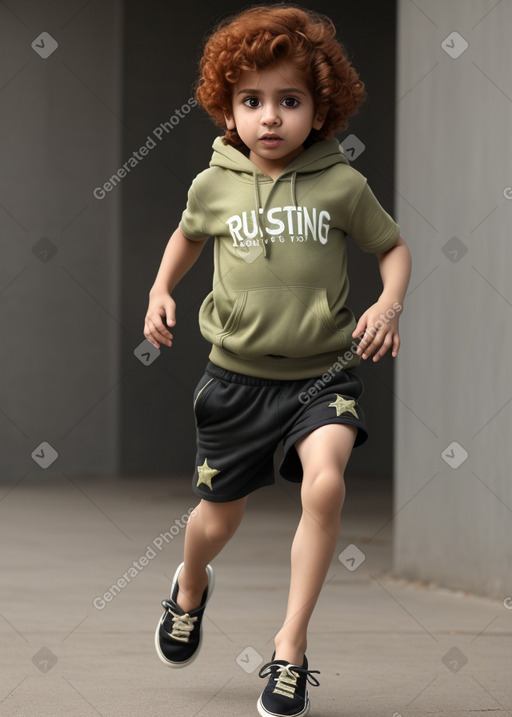 Pakistani infant boy with  ginger hair