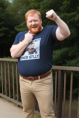 British middle-aged male with  ginger hair