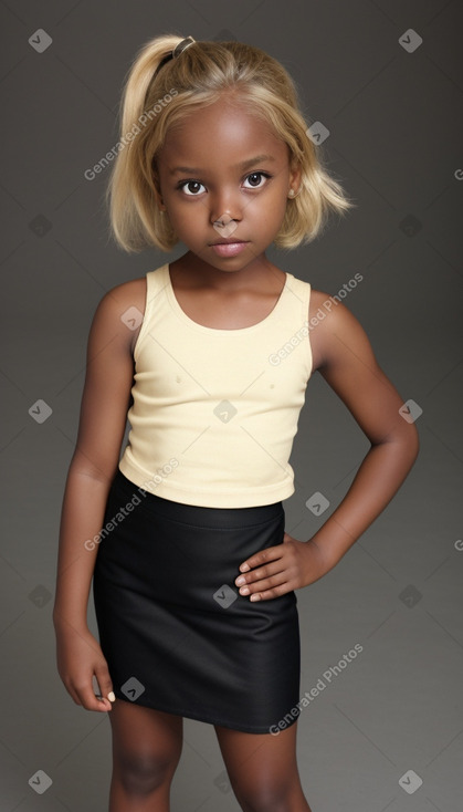 Child female with  blonde hair