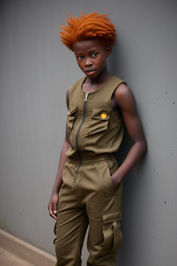 Ugandan teenager boy with  ginger hair