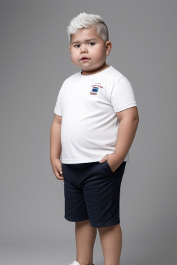 Paraguayan child boy with  white hair