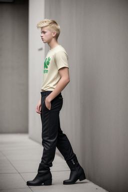 Irish teenager boy with  blonde hair