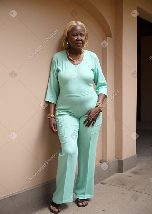 Senegalese elderly male with  blonde hair