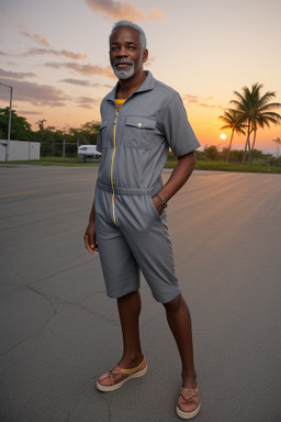 Jamaican adult male with  gray hair