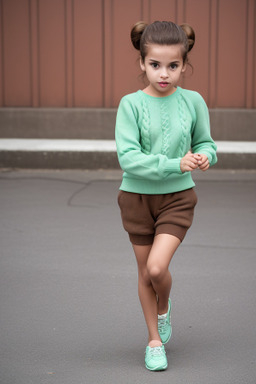 Brazilian child girl with  brown hair