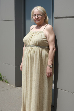 Lithuanian elderly female with  blonde hair