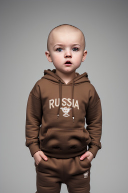 Russian infant boy with  brown hair