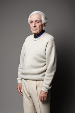 Macedonian elderly male with  white hair