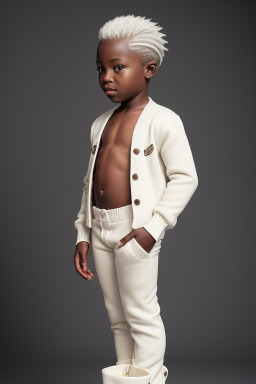 Togolese infant boy with  white hair