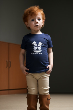 Ecuadorian infant boy with  ginger hair