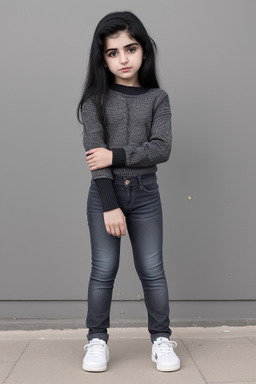 Azerbaijani child girl with  black hair