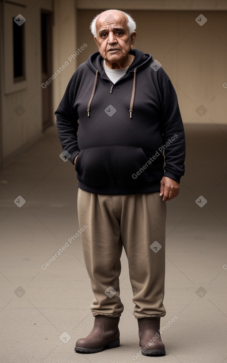 Yemeni elderly male with  brown hair