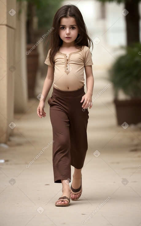 Syrian infant girl with  brown hair