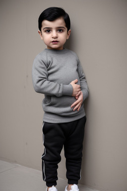 Azerbaijani infant boy with  black hair