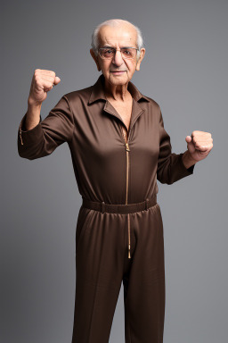 Armenian elderly male with  brown hair