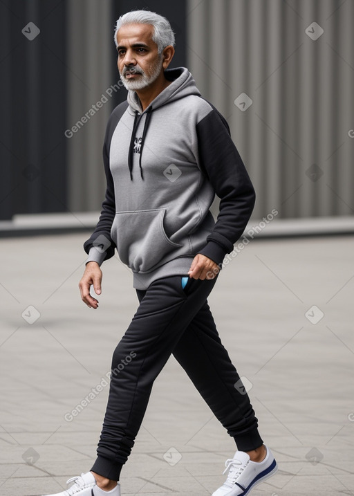 Yemeni middle-aged male with  gray hair