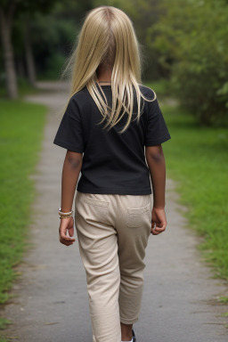 Child female with  blonde hair