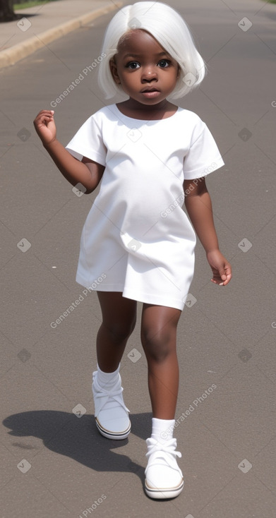 Nigerian infant girl with  white hair