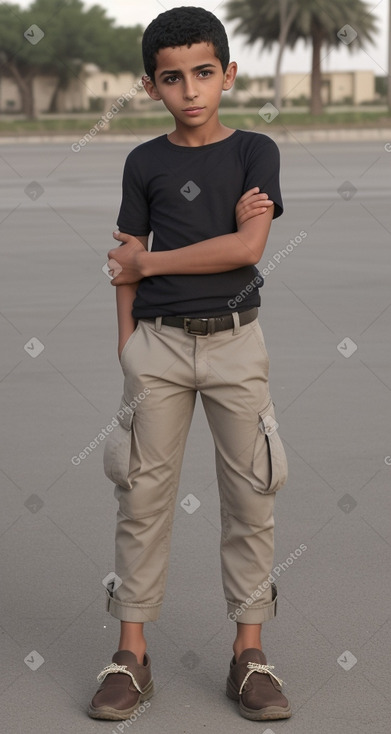 Libyan child boy with  gray hair