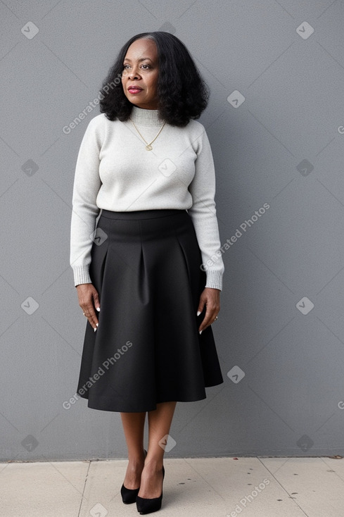 African american 45 years female with  black hair