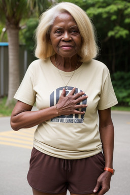 Elderly female with  blonde hair