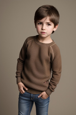 Paraguayan child boy with  brown hair