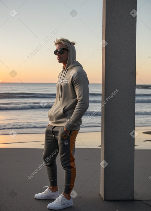 Australian adult male with  blonde hair