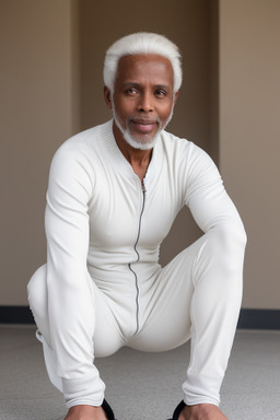 Somali 45 years male with  white hair