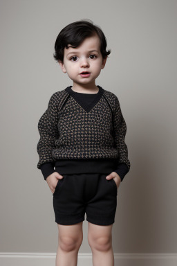 Romanian infant boy with  black hair