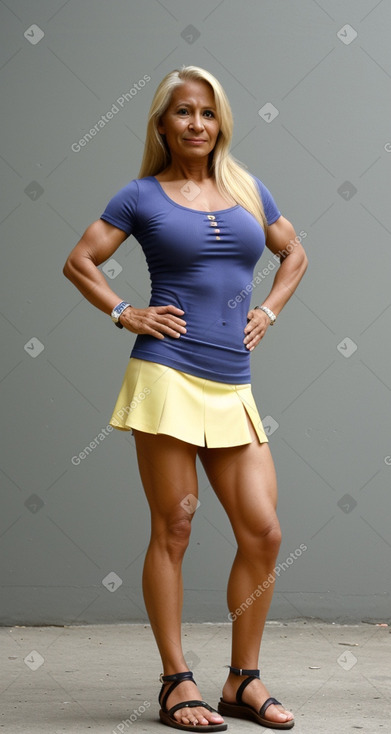 Ecuadorian 45 years female with  blonde hair